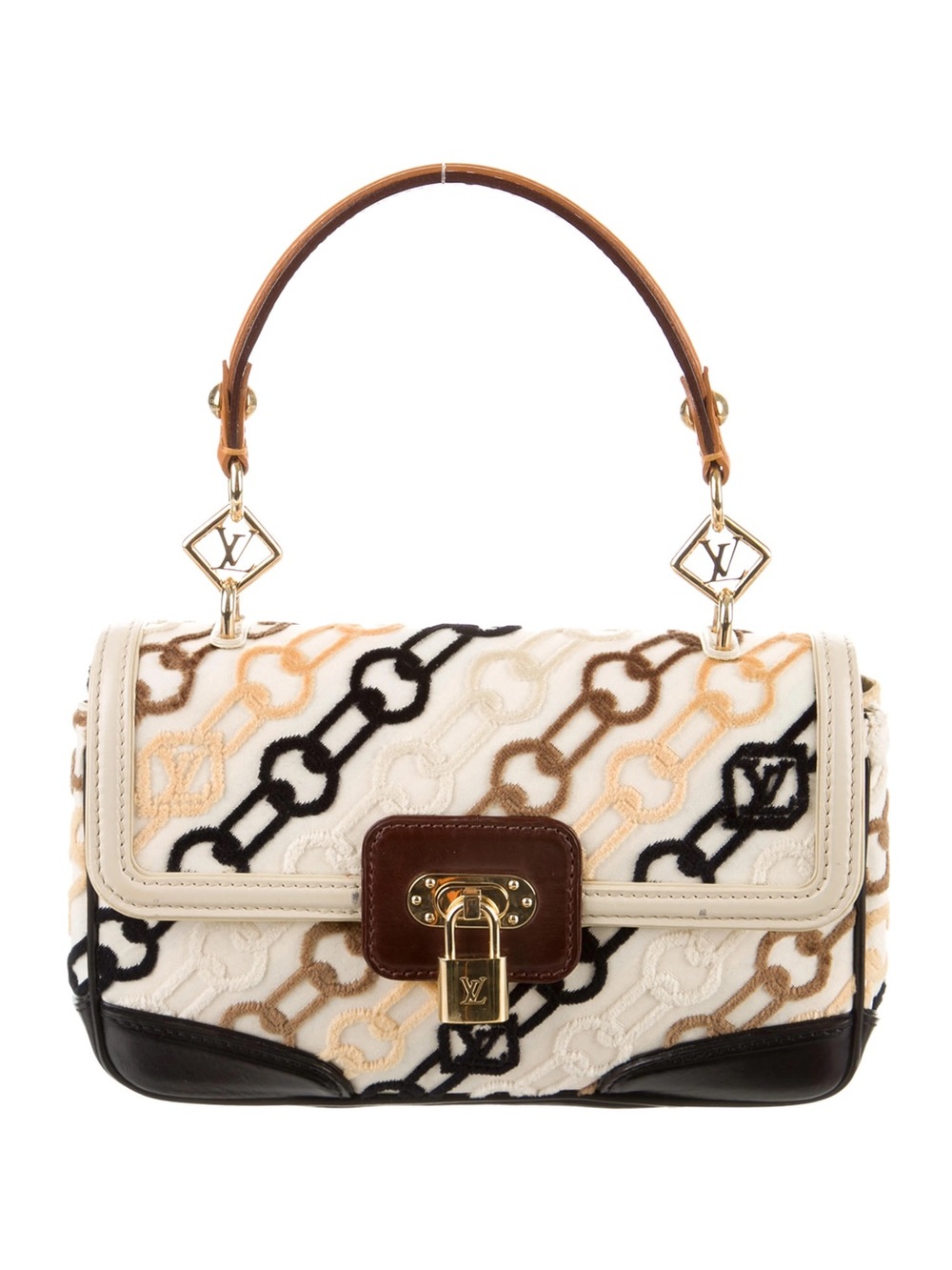 VINT Limited Edition Louis Vuitton Velvet Chains Dolly Rabat Bag ‘06 Marc Jacobs